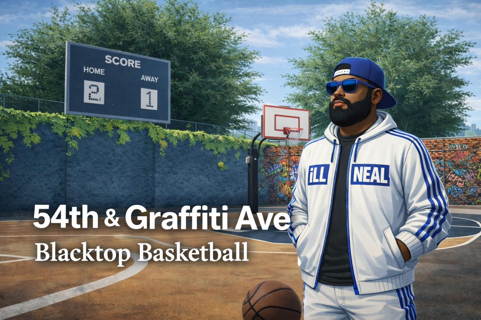 Load video: 54th and Graffiti Ave- Where hoopers and hustlas link up. The court is officially open. (link in menu ill neal basketball)